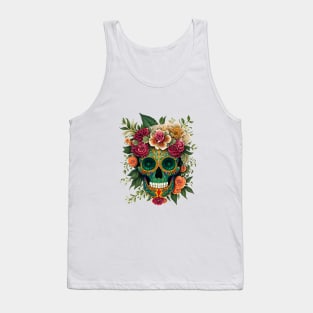 Sugar Skulls and Flowers Tank Top